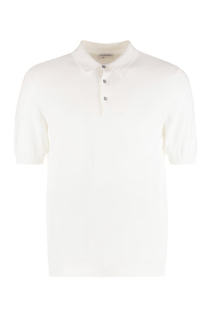 The (Knit) - Cotton knit polo shirt-0